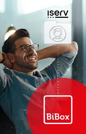 entspannter Lehrer, Logos IServ und BiBox