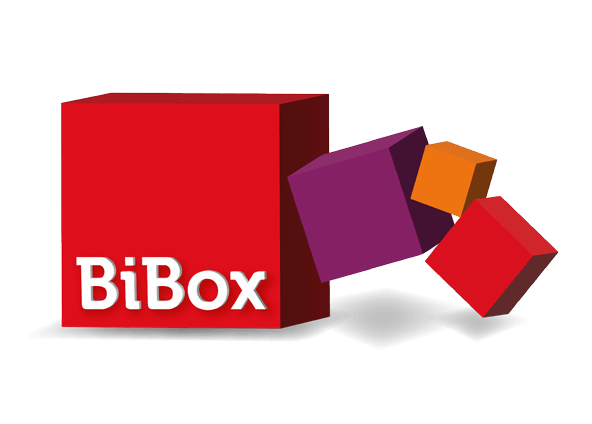 dreidimensionales BiBox-Logo